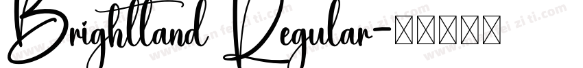 Brightland Regular字体转换